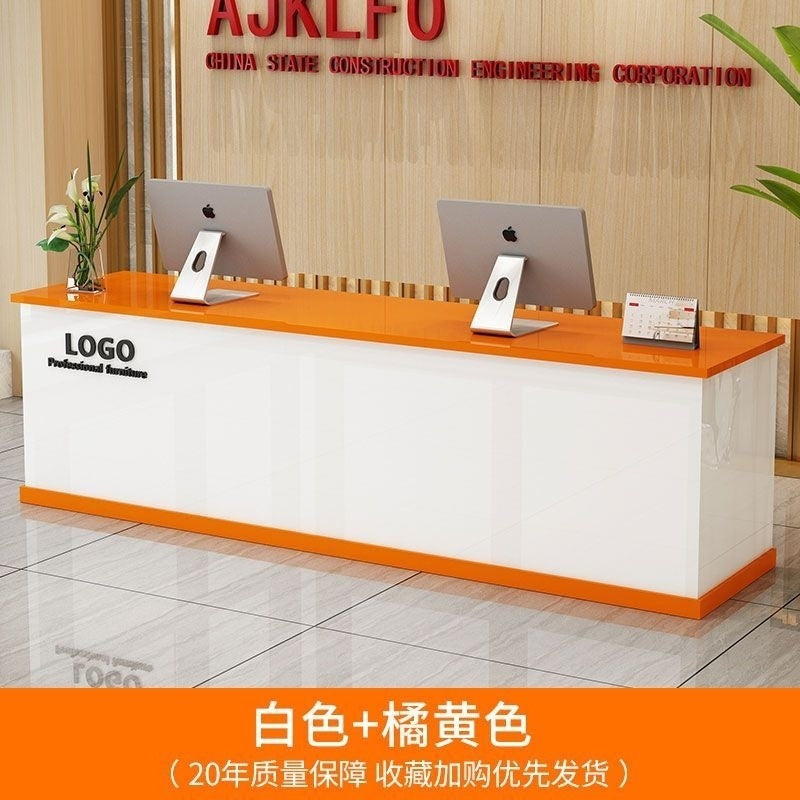 Bar table casual modern clothing store cashier counter commercial store small company front desk reception desk