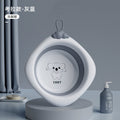 Diamond-shaped koala baby foldable wash basin - multi-purpose sink for face, bottom, and feet - newborn and infant plastic washbasin