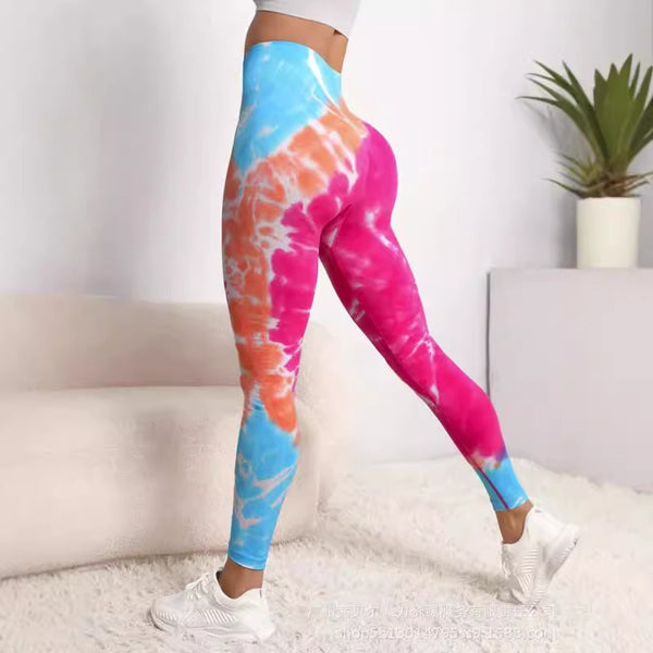 YWWY0001A1 European and American women's clothing new printing and dyeing yoga leggings