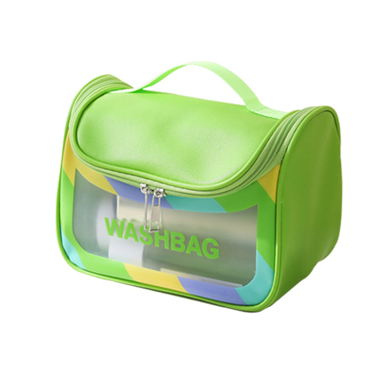 pvc  colorful dopamine portable cosmetic bag gift storage high value large capacity waterproof toilet bag