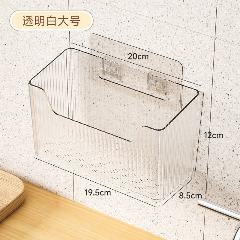 Kitchen onion, ginger and garlic storage basket, no punching wall hanging handy gadget, ginger and garlic basket, spice storage rack, storage box