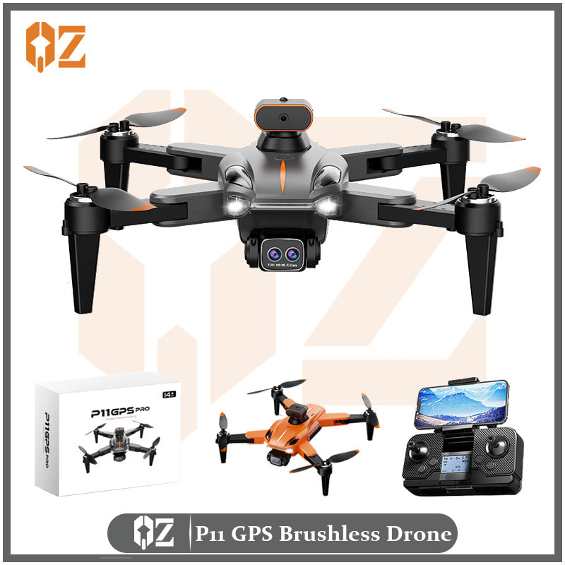 P11 brushless drone - high-definition professional aerial photography, long-endurance quadcopter with gps return-to-home, remote control aircraft toy