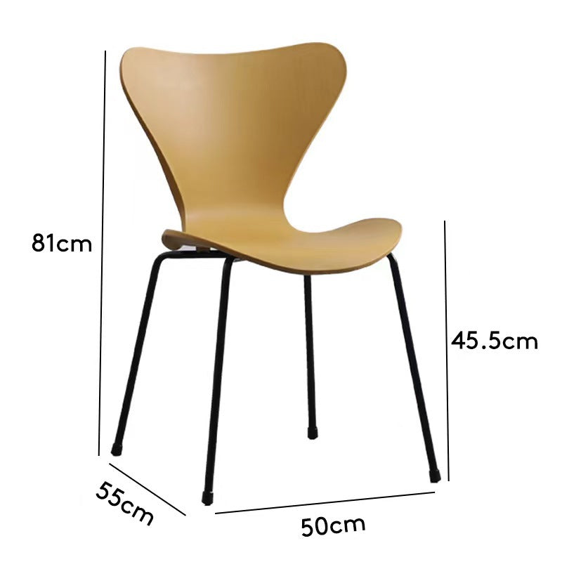 Backrest chair Modern simple casual ins Internet celebrity streamlined negotiation restaurant desk chair Home hotel dining chair