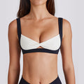 sexy detachable bra running yoga seamless contrast color bra twist suspender beautiful back sports intimates women