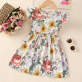 Spring new arrivals: girls' and children's floral sundress with flutter sleeves - wholesale & dropshipping available
