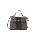 new arrival bag women's fashion crocodile pattern embossed square satchel bag kelly bag elegant shoulder women's crossbody bag