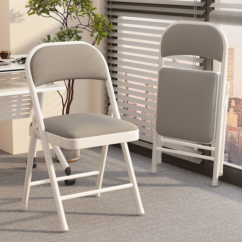 Folding chair simple backrest chair home portable stool training office chair comfortable study chair dormitory computer chair