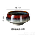 Japanese style creative tableware kiln-turned bowl, household salad bowl, dessert bowl, tall conical bowl for serving dishes