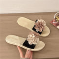 French chic floral slides - new summer collection: versatile, non-slip, beach-ready thong sandals with a fairy-tale aesthetic