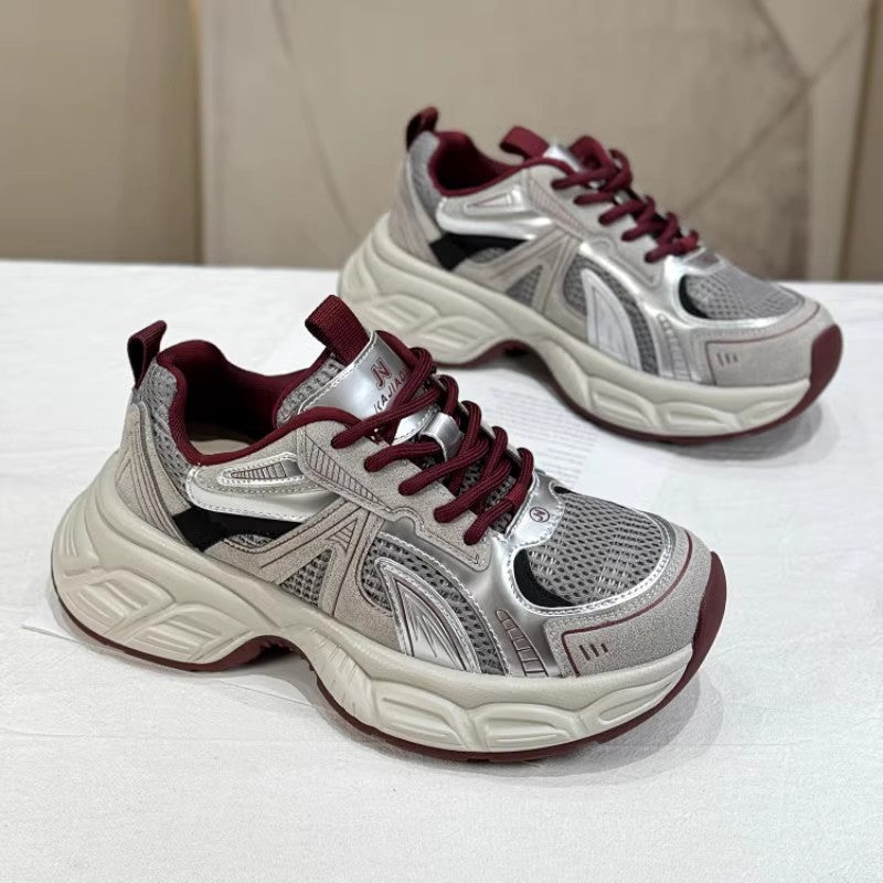 Thick solepetiteseasiest for match dad shoes 2025new arrival shoes for women best selling soft bottom non-tiring feet sports women's shoes