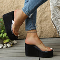Za new leopard print platform flip-flops - stylish flat sandals for women, perfect for vacation and beach wear