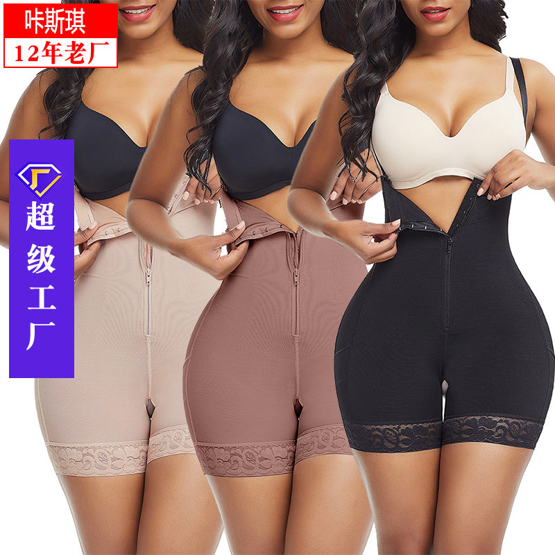 Amazon cross-border one-piece shapewear for women, tight-fitting shaping, tummy control, hip lift, waist-cinching suspender shapewear