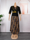 Fashion  elegantwork clothing two-piece set clothing cross-border african women's plus size outweardress