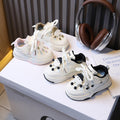 Girls' casual sneakers, kids' athletic board shoes,  spring/autumn new arrivals, soft sole cartoon sneakers for boys, white shoes for ages 1-6