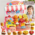 Kidsassemble cake ice cream burger dessert supermarket shelf voice cash register girl artificial play house toy