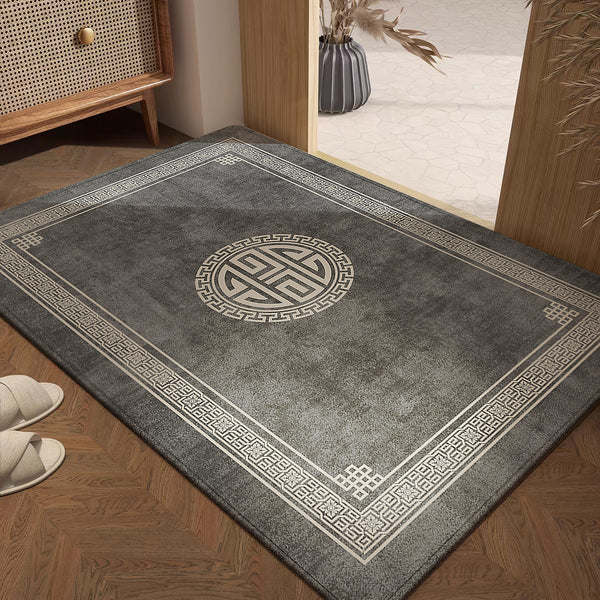 New Chinese-style entry door floor mat entry door non-slip household door carpet can be cut door mat entrance foot pad