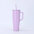 Amazon 40oz large capacity handle ice cup 304 stainless steel vacuum insulated cup outdoor car cup