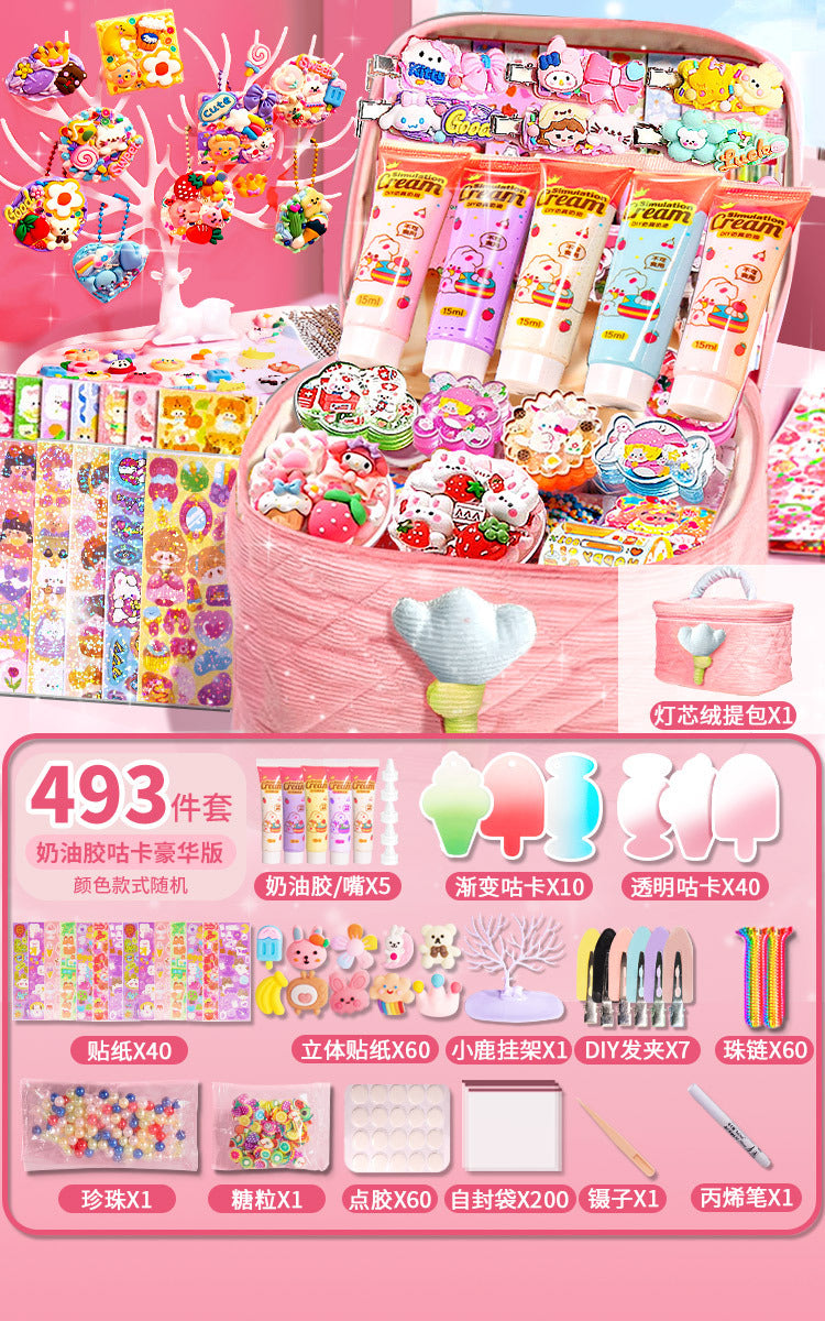 Diy guka suit kids stickers for girls cartoon accessories toys educational princess stickers gift play house