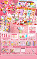 Diy guka suit kids stickers for girls cartoon accessories toys educational princess stickers gift play house