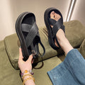Thick sole sandals for women 2024 summer new arrival fairy style sandals slipperoutwearcasual roman beach sandals