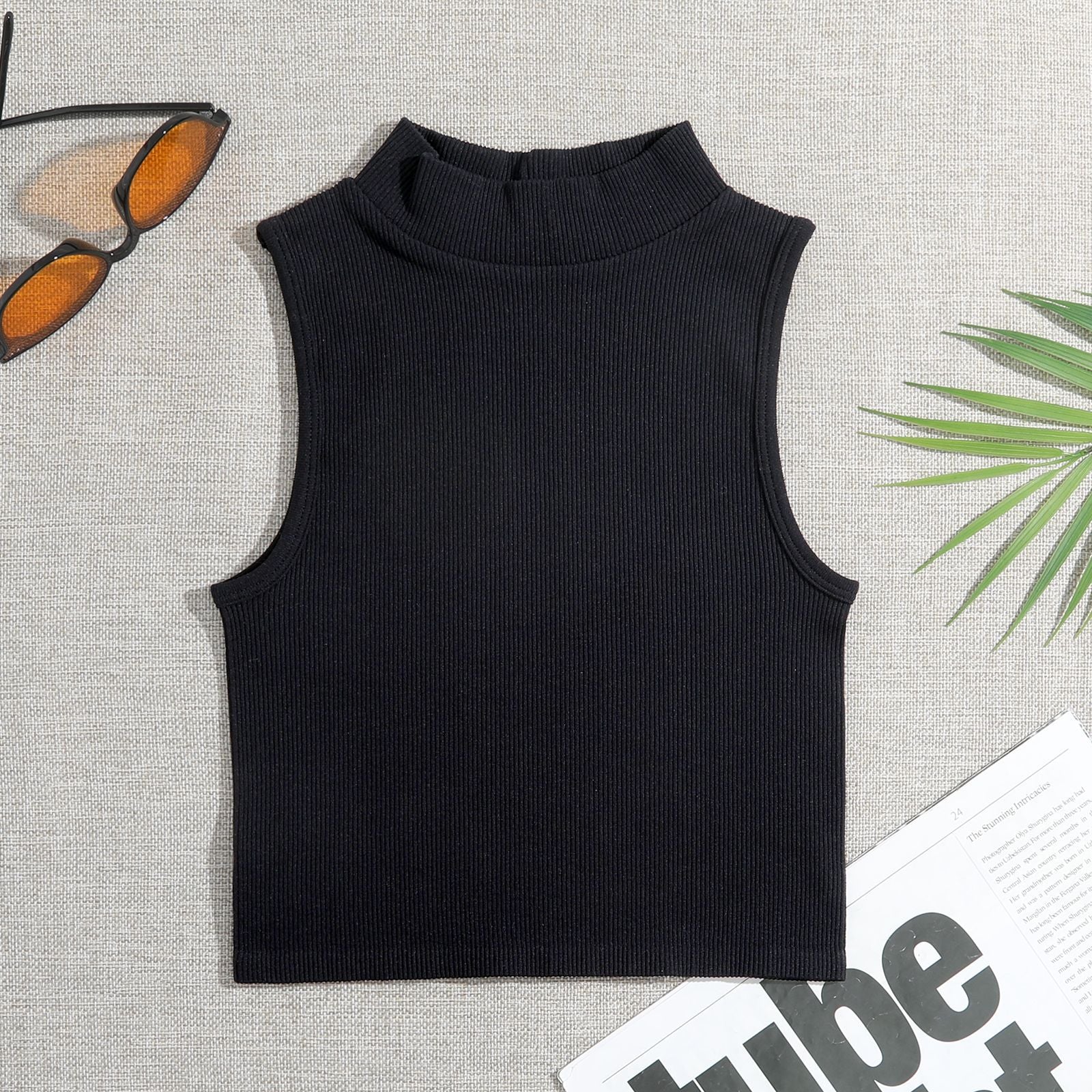 primer autumn and winter threaded turtleneck vest nylon  sports bra quick-drying yoga clothing underwear