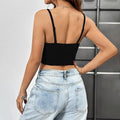 european and american cross-border women's fashion hot seller: sexy, spicy girl design, slimming, slit, bodycon camisole top