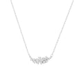 Irregular wisteria flower zircon necklace for women - spring, light luxury, high-end clavicle chain, 2026 new style, perfect for dress accessories