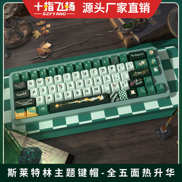 Slytherin, original keycaps, original highly personalized customized pbt thermal sublimation mechanical keyboard cap