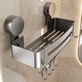 Thickened suction cup bathroom storage rack punch-free wall-mounted bathroom new arrival triangle basket corner storage rack