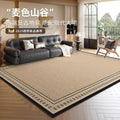Distributed living room rug: waterproof, stain-resistant, retro style, new bedroom design, easy to clean, sofa coffee table blanket, light luxury, high-end