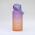 Large-capacity gradient water cup, high-end elastic lid with straw, portable water kettle, outdoor sports and fitness direct drinking plastic cup