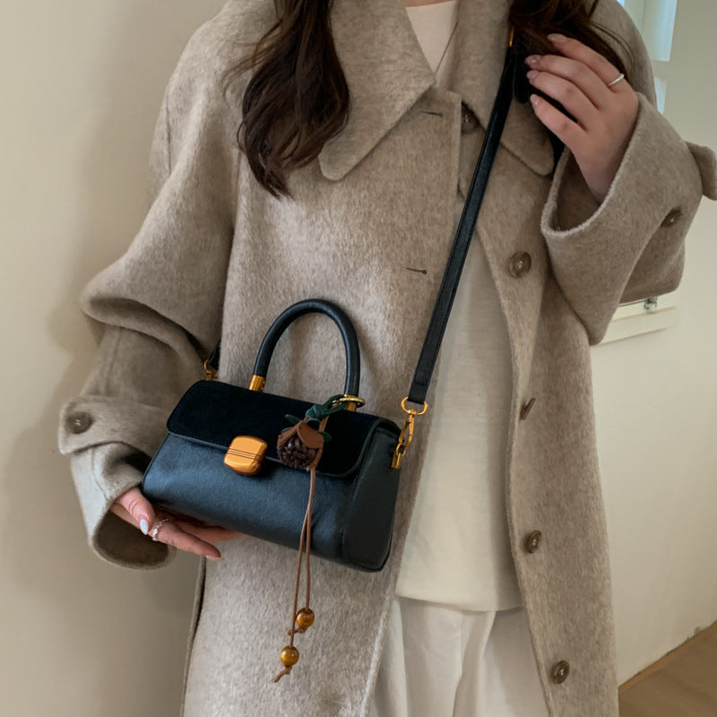 new 2025 autumn shoulder bag - minimalist and stylish small square bag in trendy "maillard" colors - versatile crossbody bag