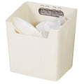 Wall-mounted disposable face towel storage box for bathroom vanity - soft cotton facial tissue & wipe organizer