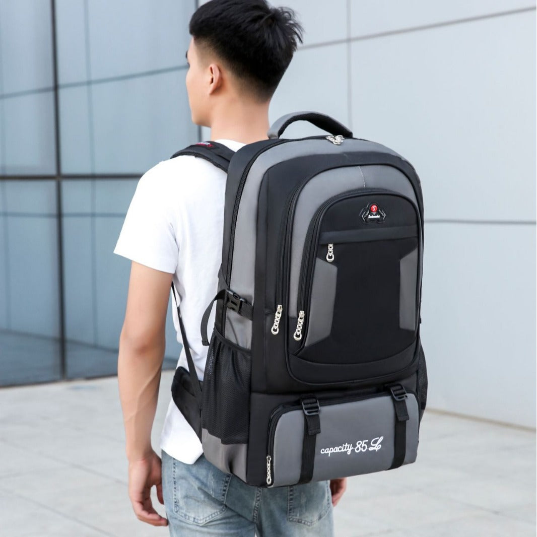 Burden reduction large-capacity backpack 85 liters travel bag men's mountaineering outdoor women's business travel backpack middle school student schoolbag