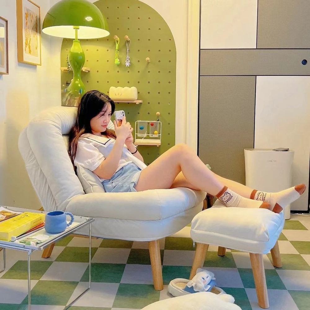 Lazy sofa can lie down and sleep single lunch casual chair bedroom reading lounge chair small sofa foldable