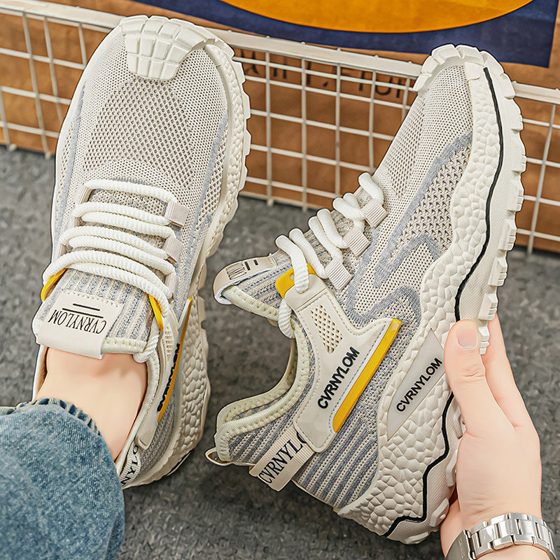 2026 summer new arrival: men's hollow-out mesh shoes - breathable, stylish, versatile dad shoes, casual athletic running sneakers, trendy footwear