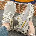 2026 new men's summer breathable mesh running shoes - openwork design, athletic sneakers, outdoor chunky sneakers