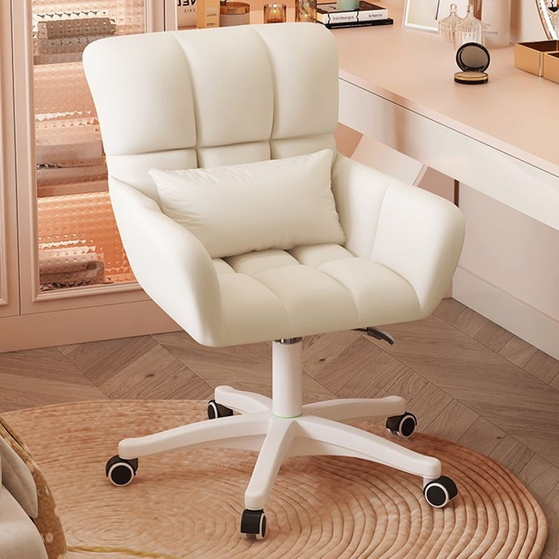 Computer chair, comfortable for long periods of sitting, suitable for women's makeup chairs, home study, backrest swivel chair, student dormitory study and office chair