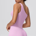 New cloud-feel asymmetrical shoulder yoga tank top - quick-dry, slimming, shaping sports bra for running and fitness
