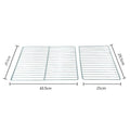 Bbq grill mesh stainless steel rectangular square grid iron grate outdoor bbq supplies oven accessories wholesale portable