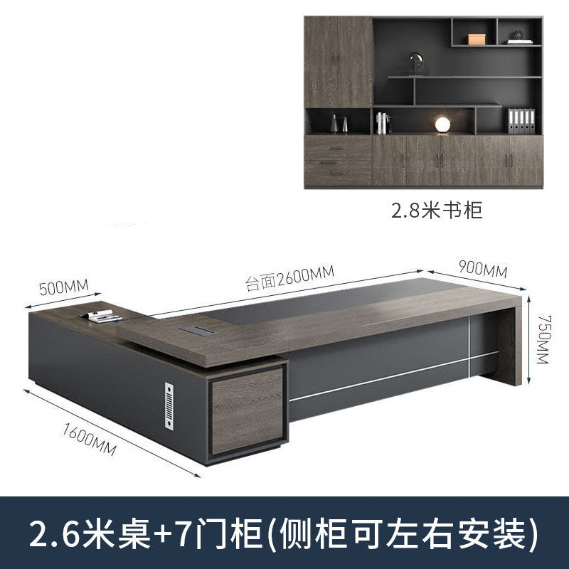 Saint li boss office desk and chair set - minimalist modern executive desk, high-end manager's desk, supervisor's desk, office desk