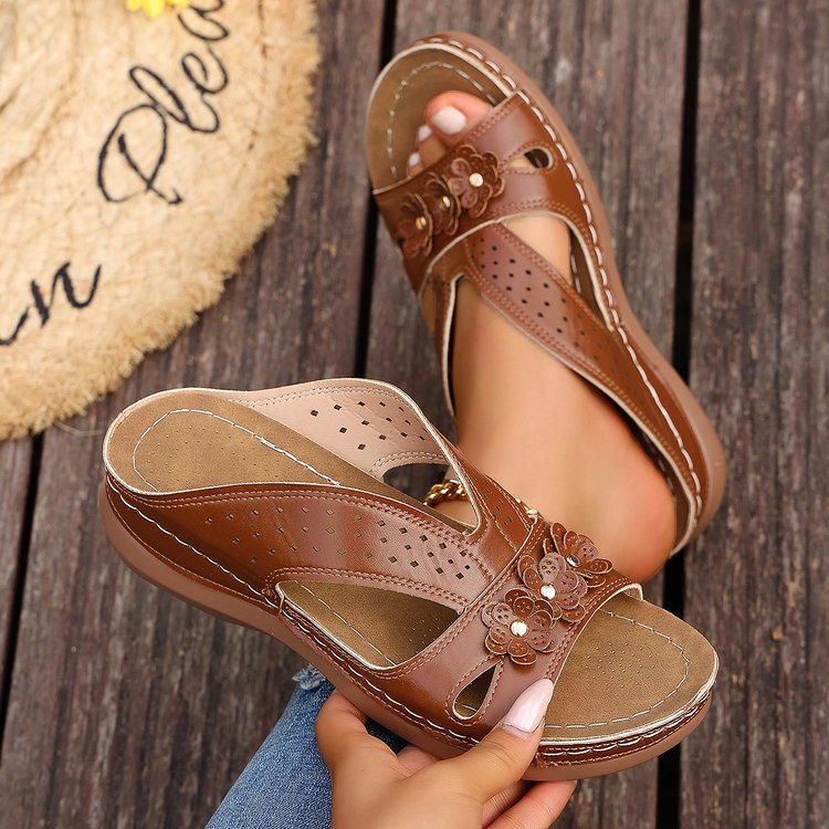 summer new arrival: plus-size wedge heel slippers for women (sizes 36-43). wholesale available. dropshipping to  and