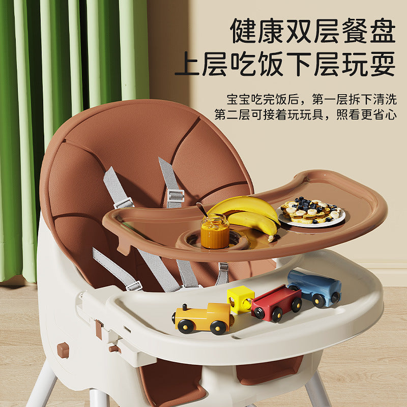 Baby Dining Chair Eating Multifunctional Foldable Baby Chair Household Portable Baby Dining Table Seat Children's Dining Table