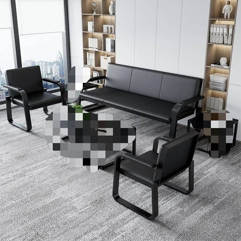 Reception sofa and coffee table set - minimalist style for waiting areas, lounges, and office spaces