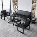 Reception sofa and coffee table set - minimalist style for waiting areas, lounges, and office spaces