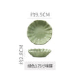Embossed retro ceramic dinnerware set - french style, high-end steak plates, dessert plates, and salad bowls for home use