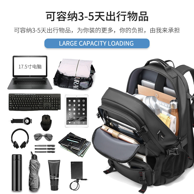 Source factory customized new backpack men's large-capacity travel bag outdoor business trip Oxford cloth backpack men's