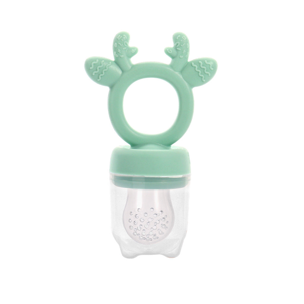 Baby Fruit and Vegetable Bite Le Food Grade Silicone Toothpaste Teeth Grinder Toddler Fruit Bite Le Baby Food Supplement