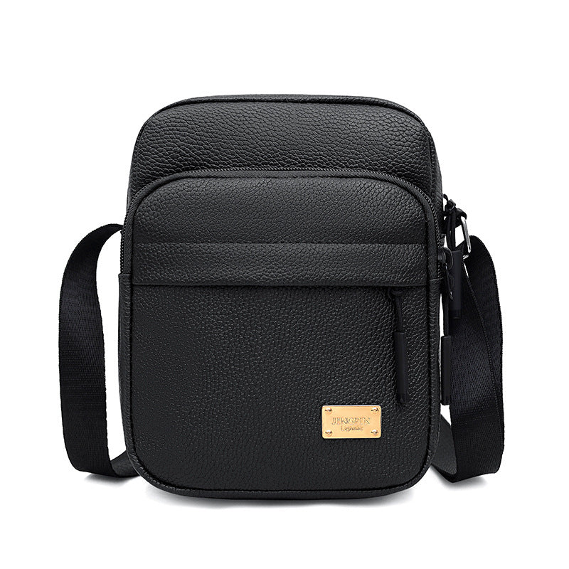 Simple soft leather texture messenger bag women's fashion retro versatile commuter small square bag layered storage going out shoulder bag