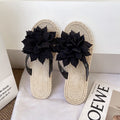 Summernew arrivalflowers flip-flops women's easiest for matchfashion slippers women's summer outwear beach shoes women's flats sandals women's slippers